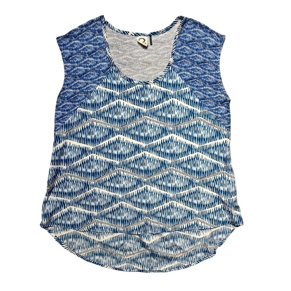 Anthropologie Akemi + Kin Blue Hi Low Blouse XS - Picture 1 of 9